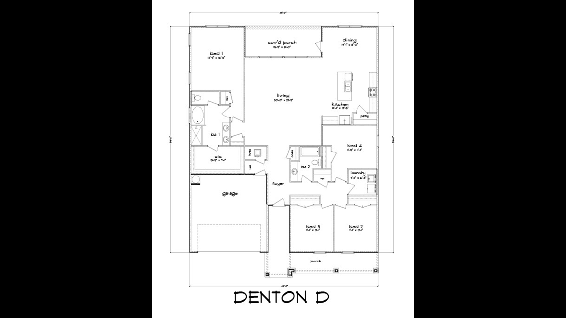 Denton D floor plan.