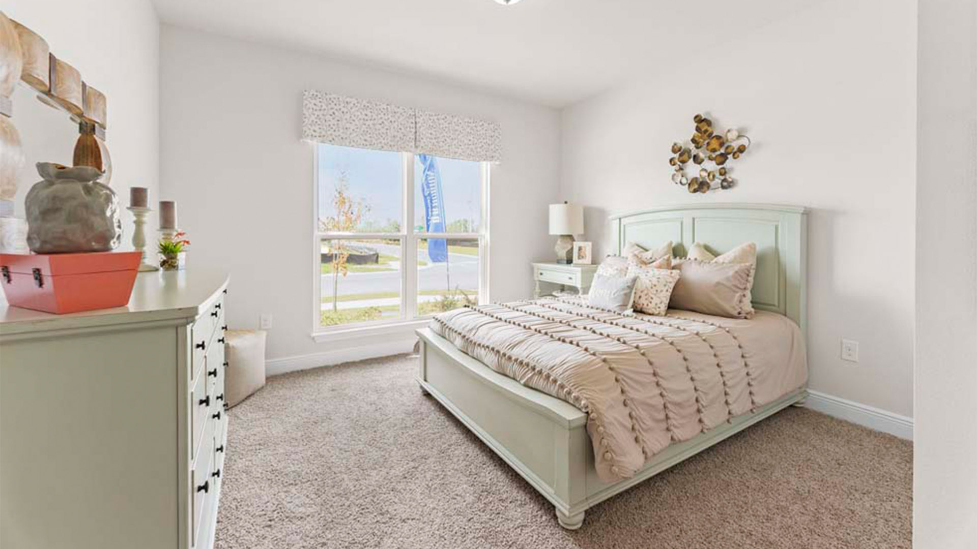 Front entrance with EVP flooring next to bedrooms and bathroom.