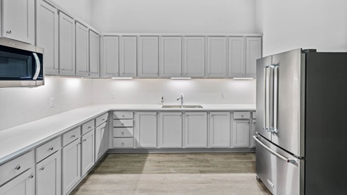Kitchen at amenity center.