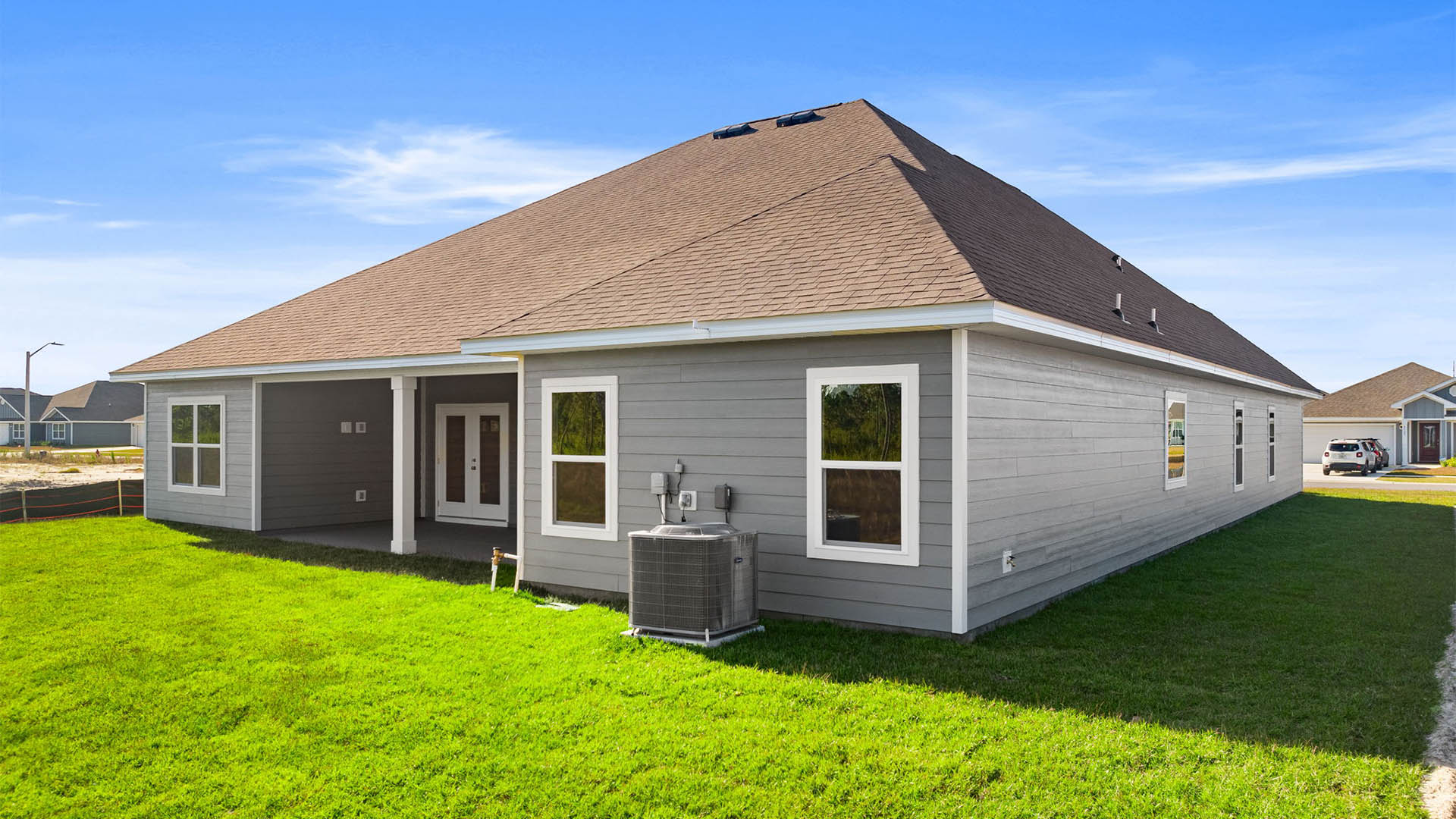 Mckenzie plan at Liberty with covered rear patio.Mckenzie plan at Liberty with covered rear patio.