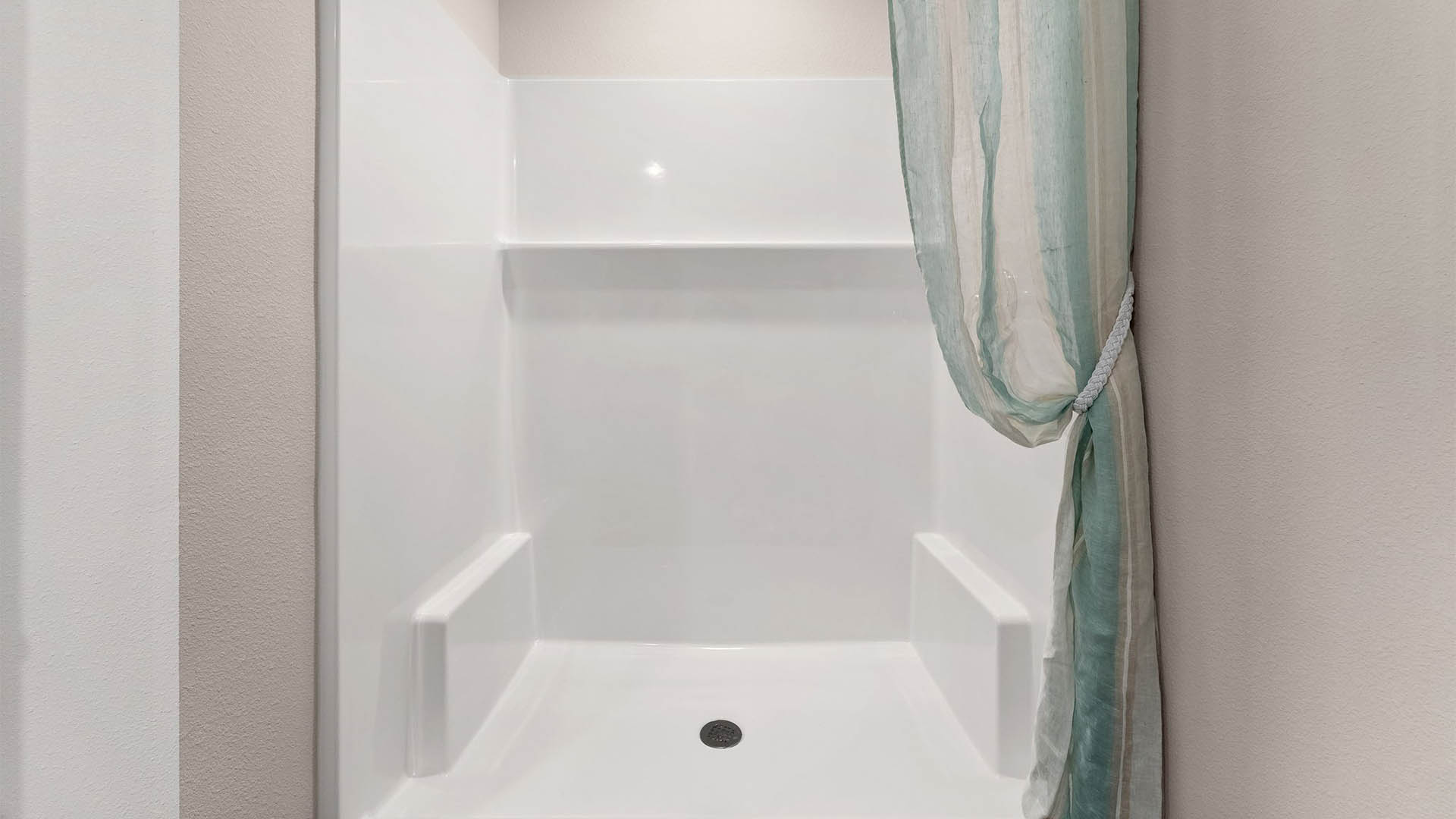 Primary bathroom shower.