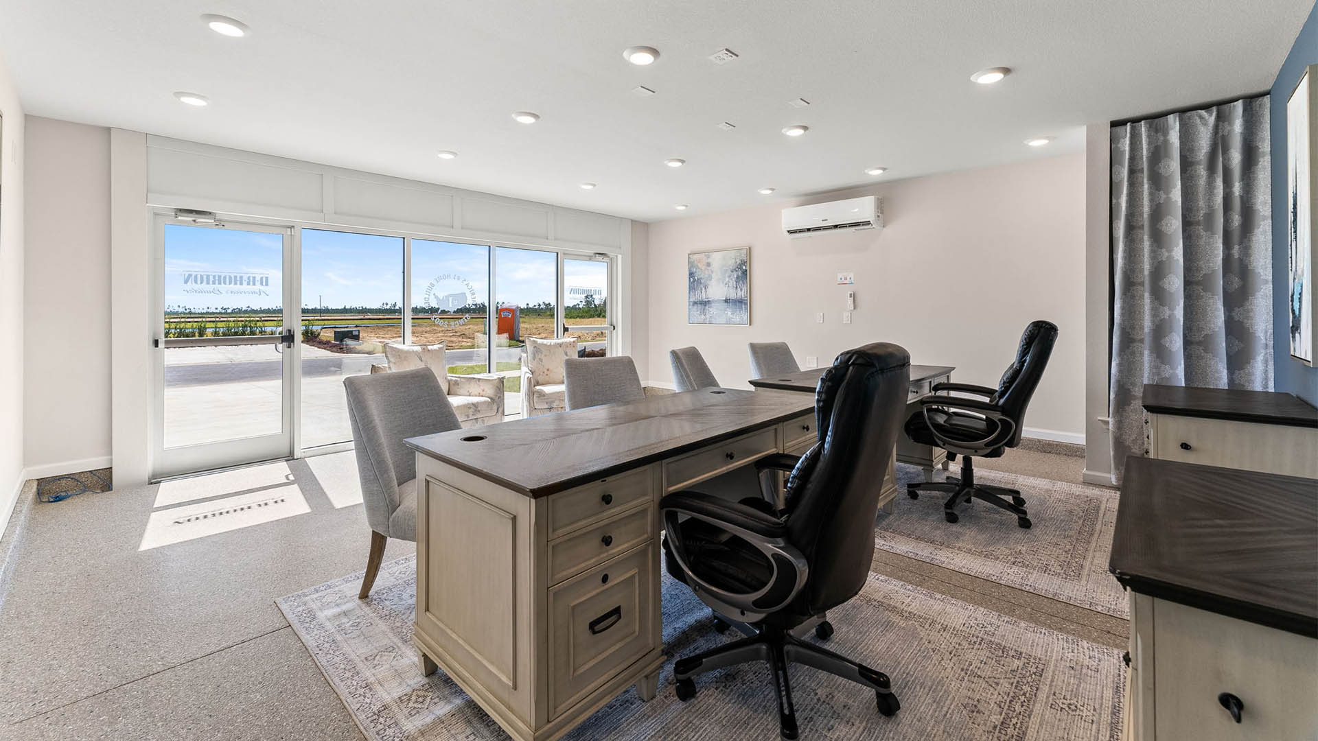 Two car garage with water heater.