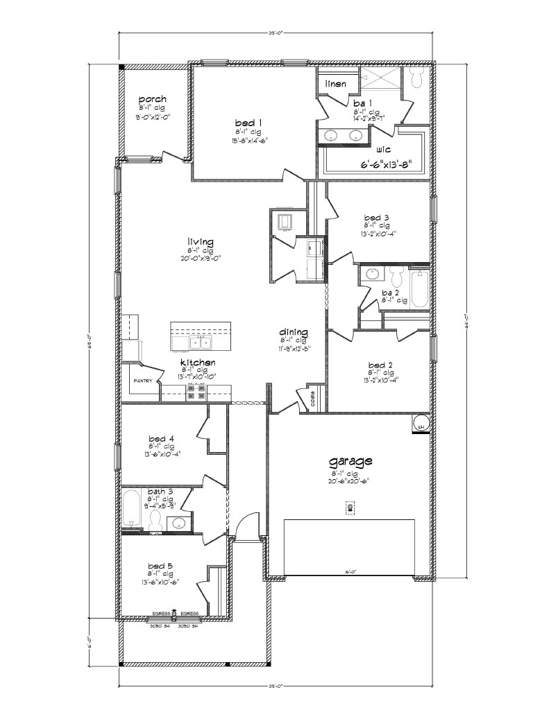 Lakeside floor plan