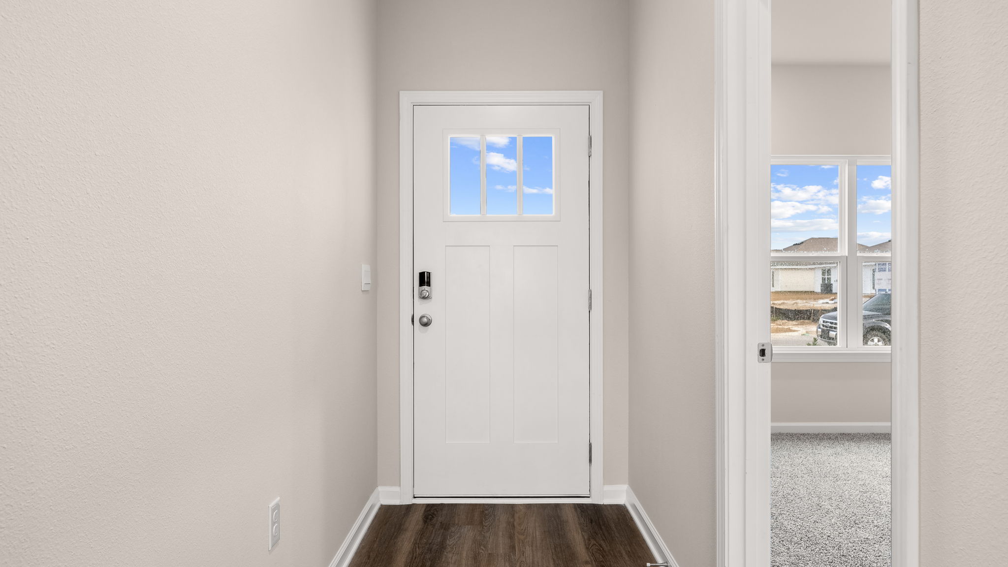 Front entrance next to Primary Bedroom.