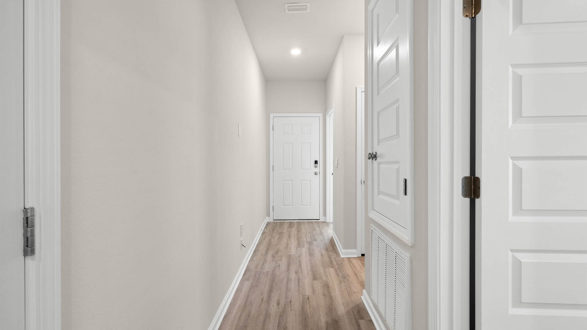 Front entrance hallway with EVP flooring.