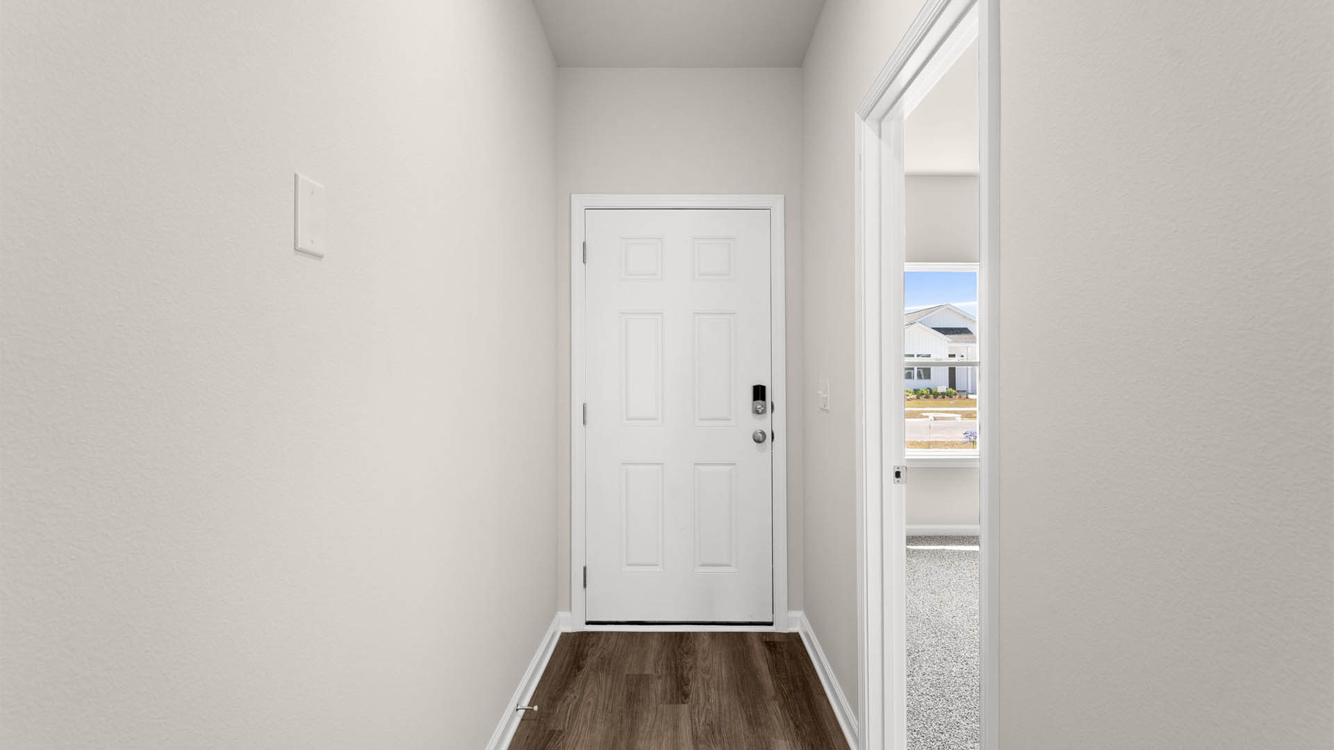 Front entrance hallway with EVP flooring.