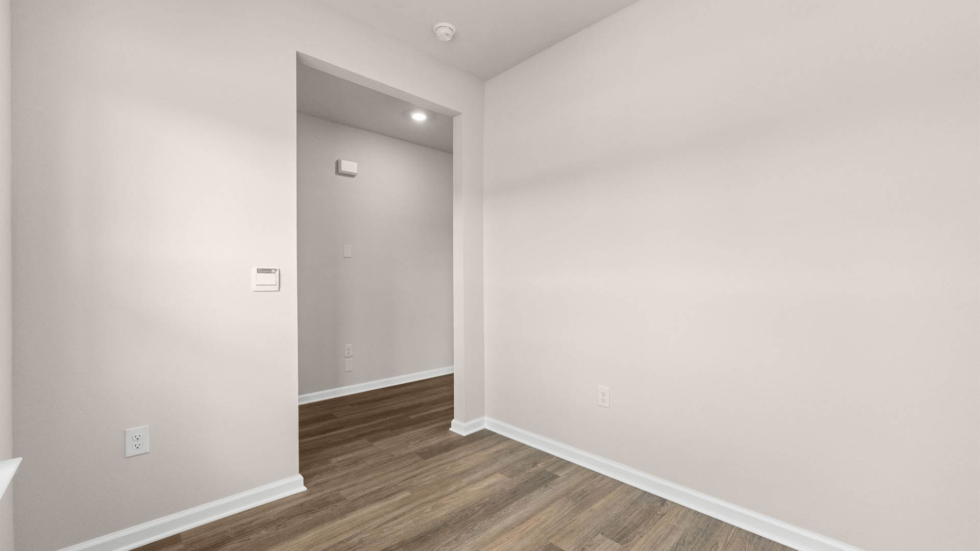 Front room next to front door with EVP flooring.