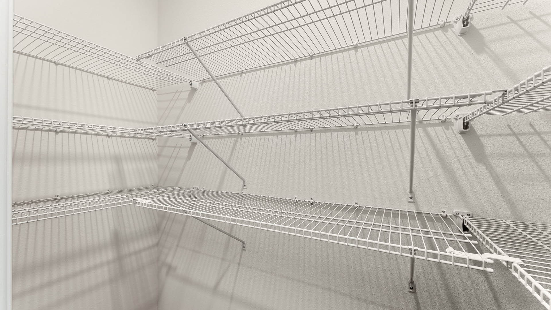 Pantry with shelving.