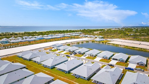 Aerial view of WindMark Beach.