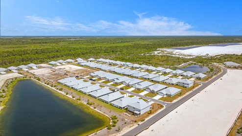 Aerial view of WindMark Beach.