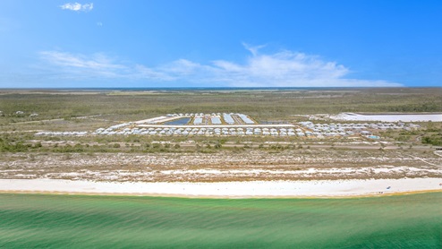 Aerial view of WindMark Beach.