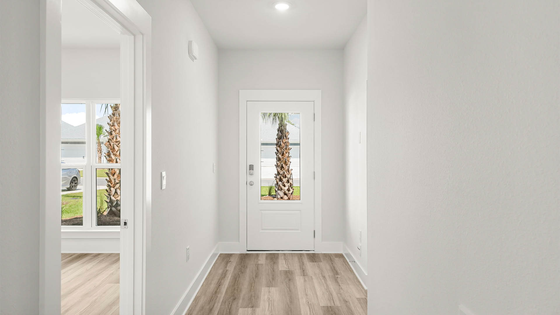 Front entrance next to bedrooms and bathroom.