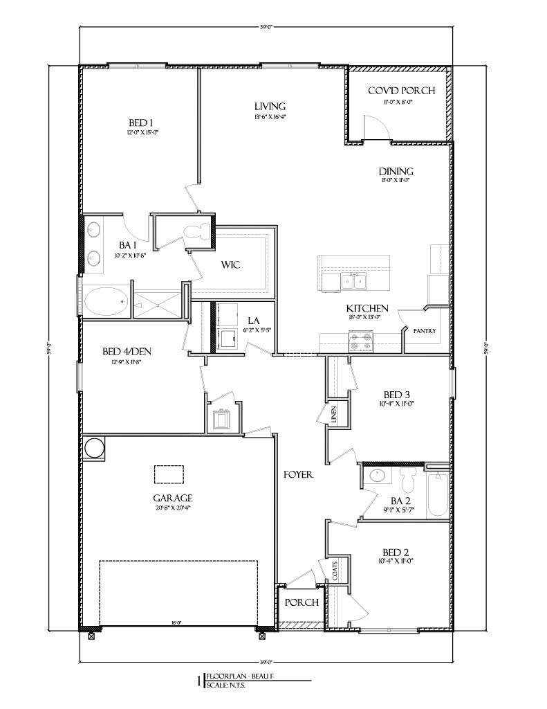 Beau floor plan.