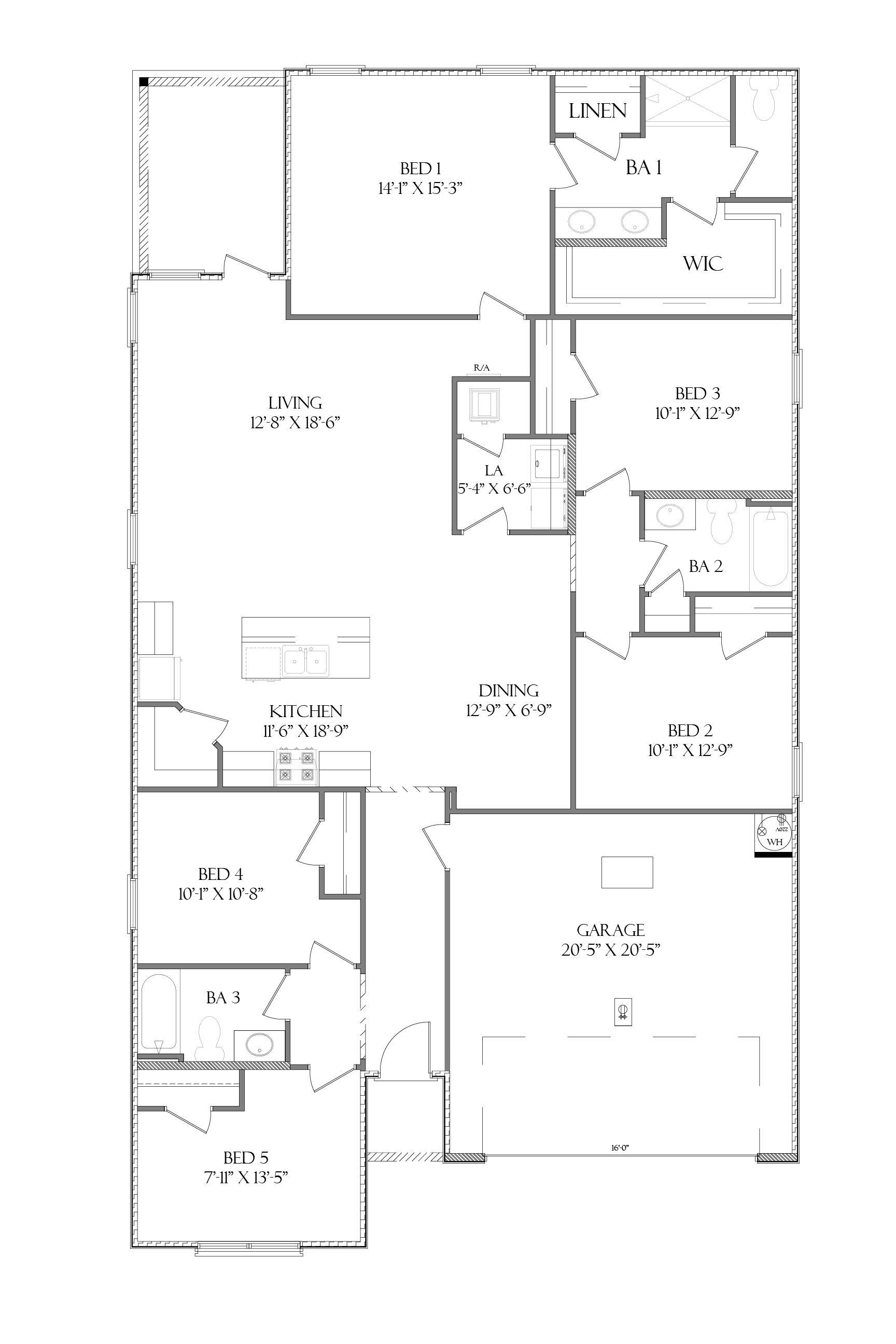 Creekside floor plan.