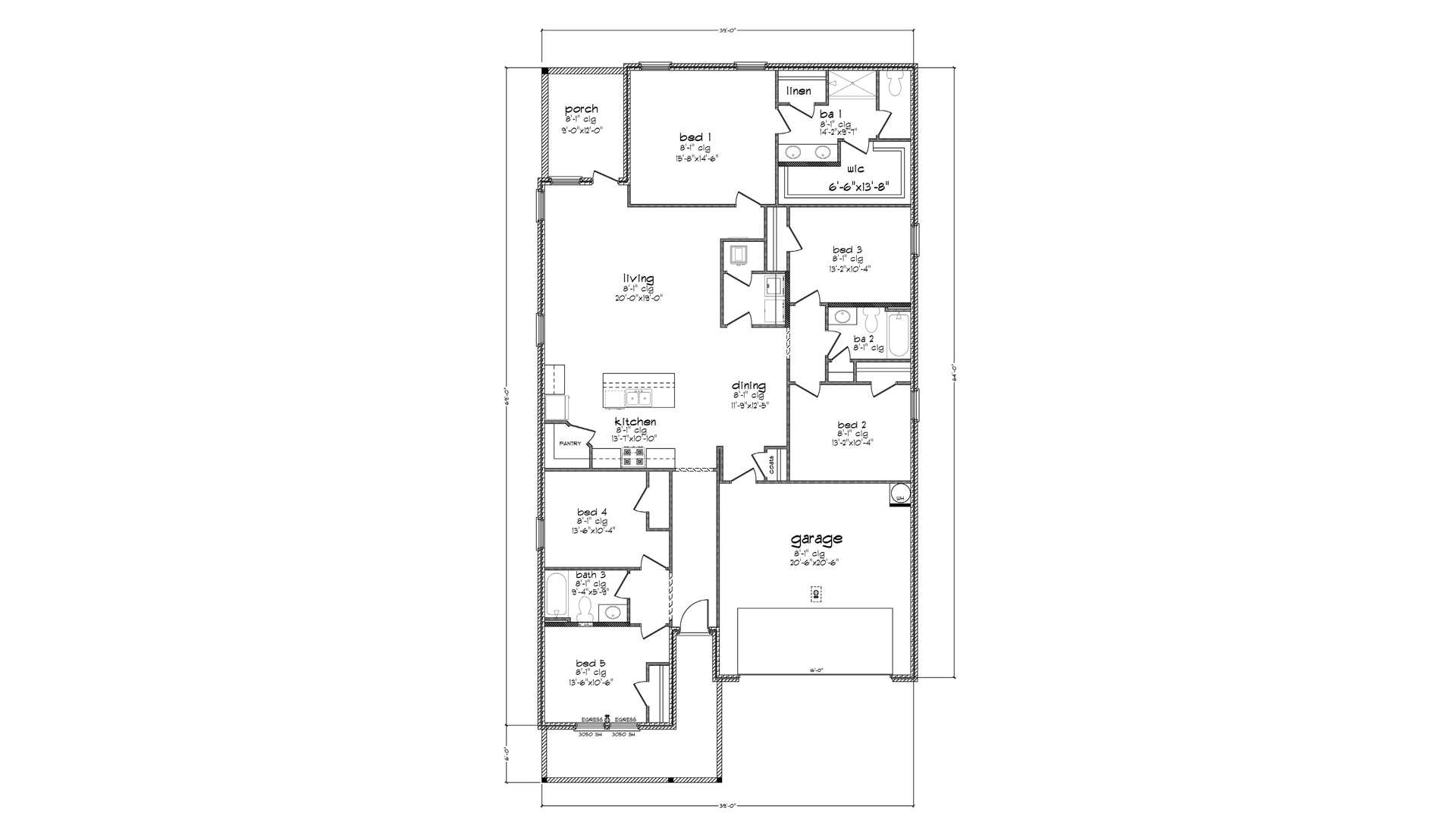 Lakeside floor plan.