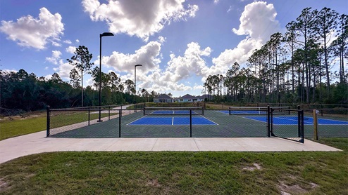 Pickleball Court and playground at Palmetto Bluff.