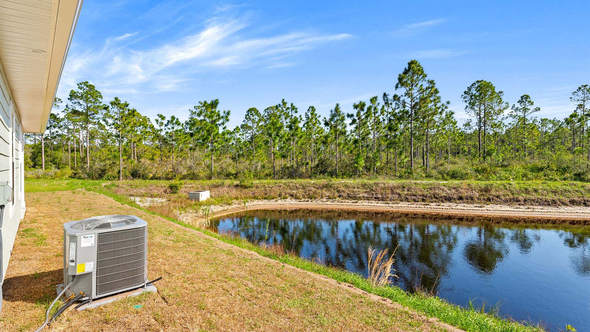 Lakeside Floor plan at Palmetto Bluff with covered rear patio.