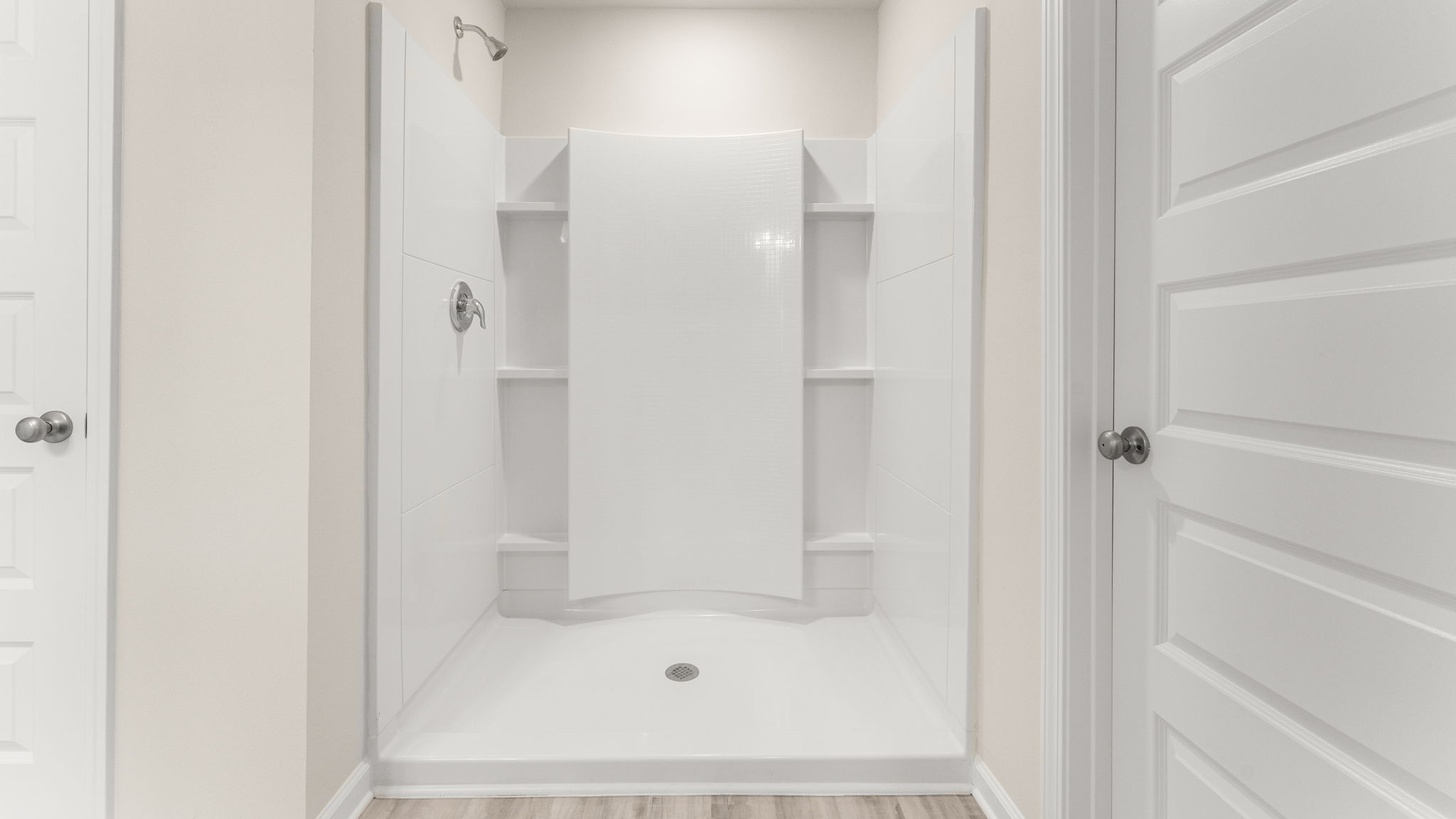 Primary bathroom shower.