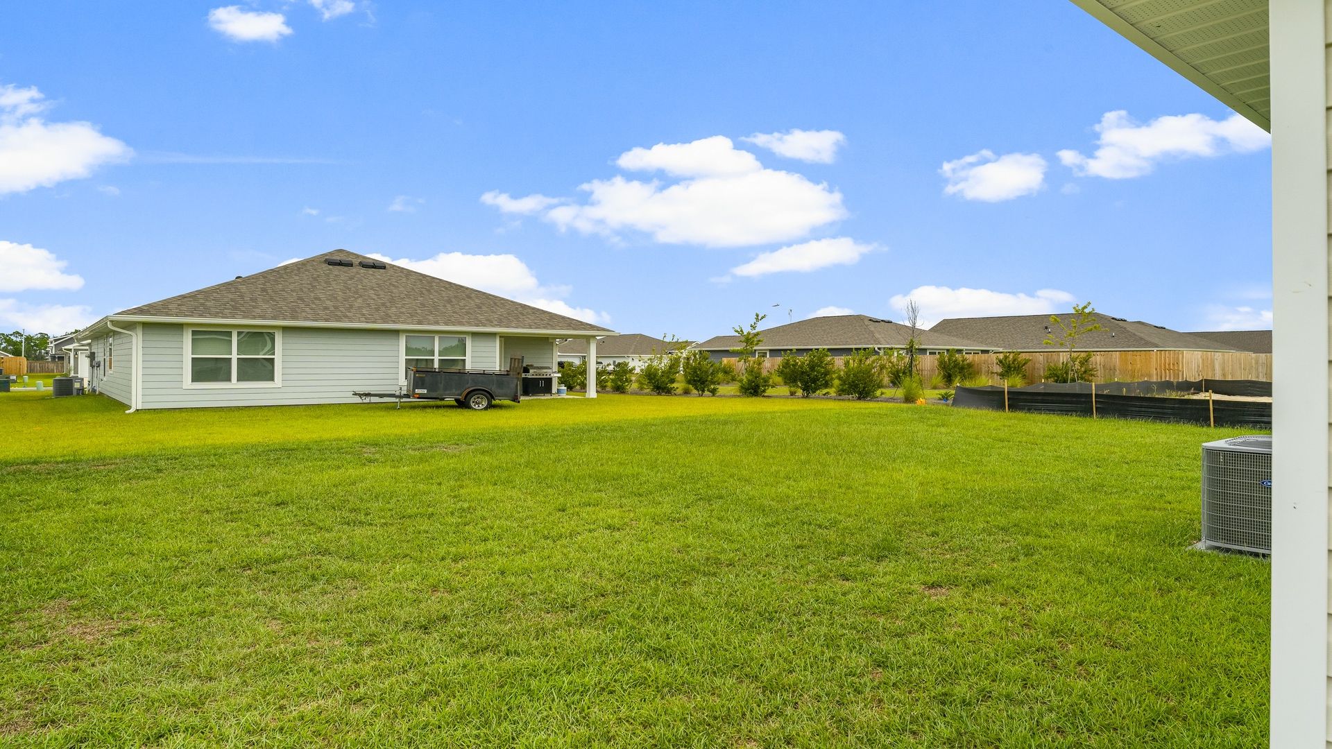 Back yard of Cali floor plan at Park Place.