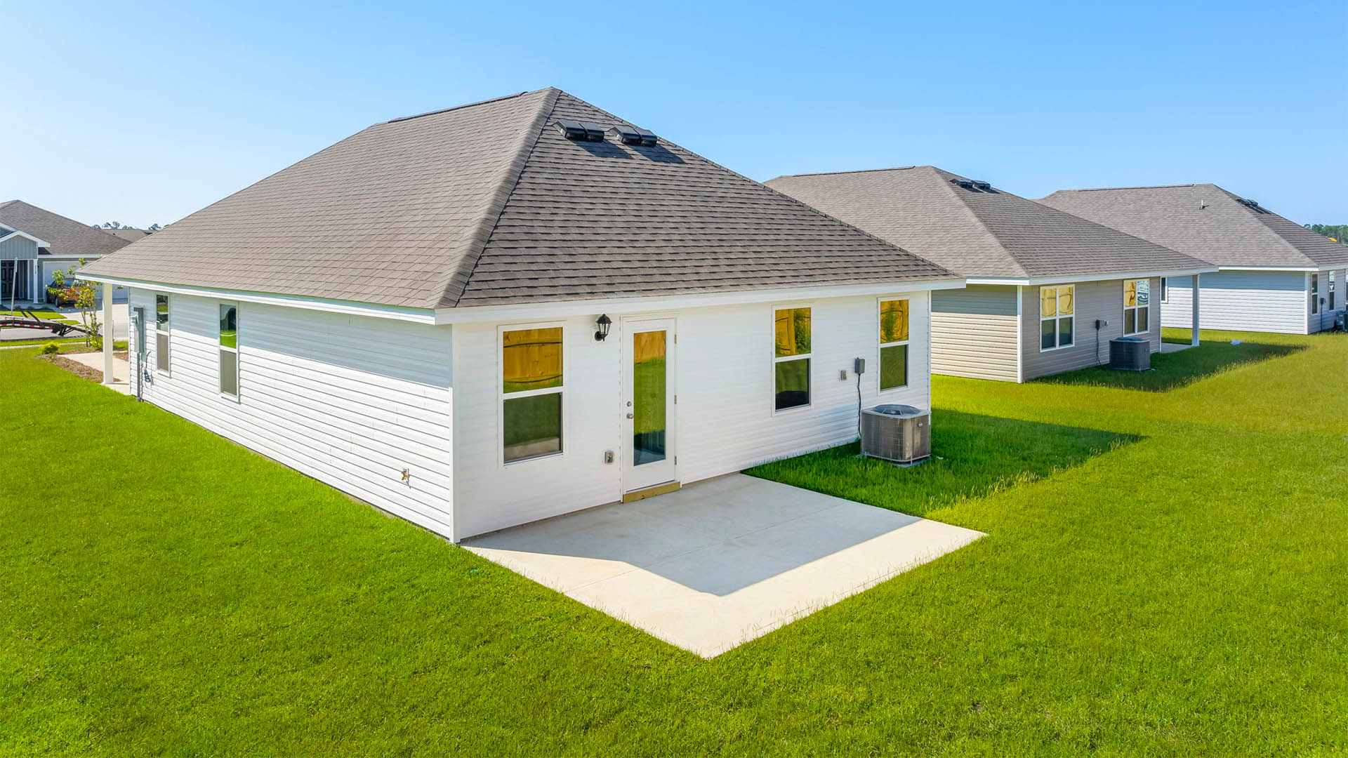 Celeste floor plan at Park Place rear of home.