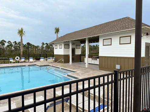 Community Pool and outdoor grill at Park Place.
