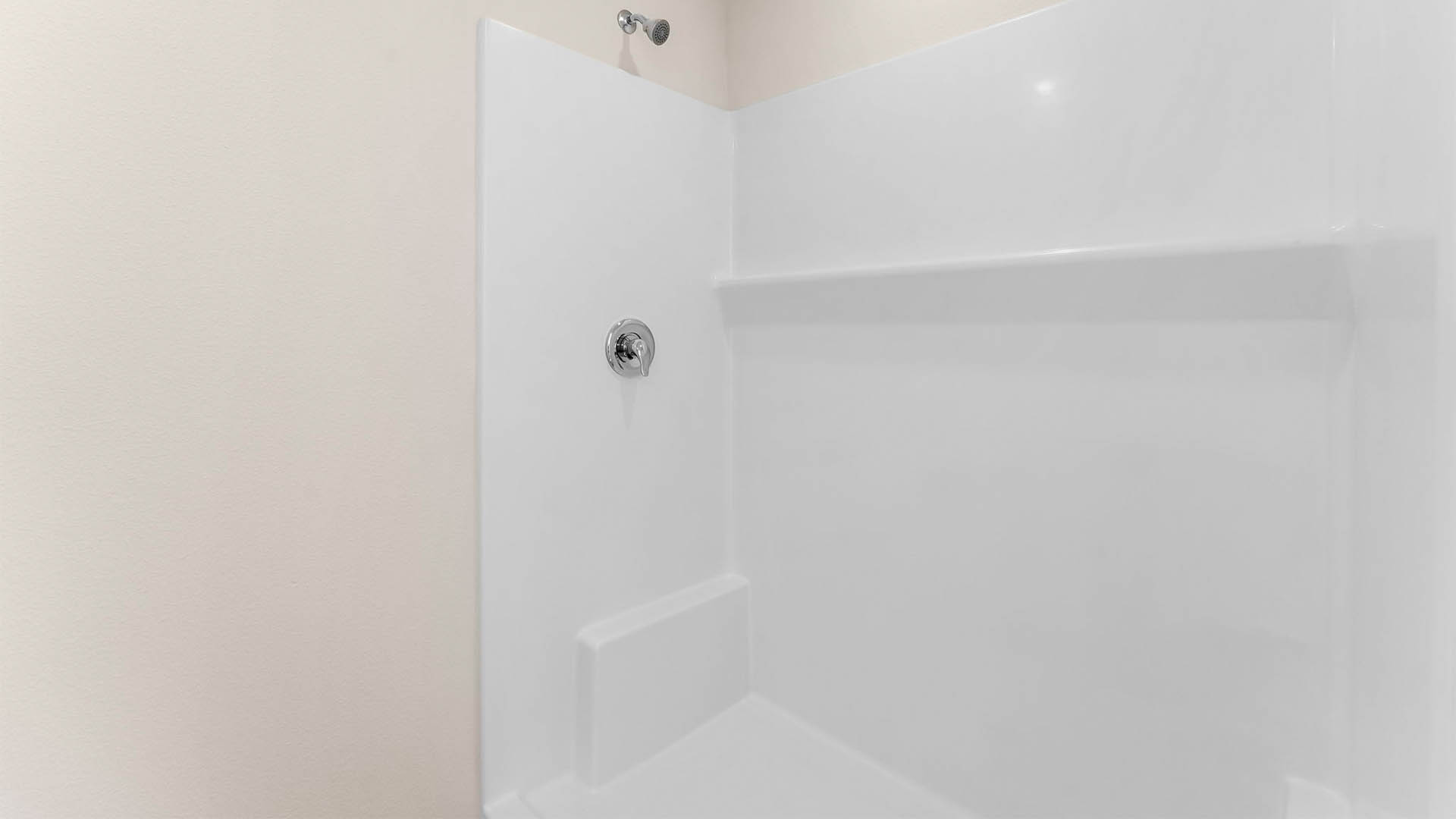 Primary bathroom shower.