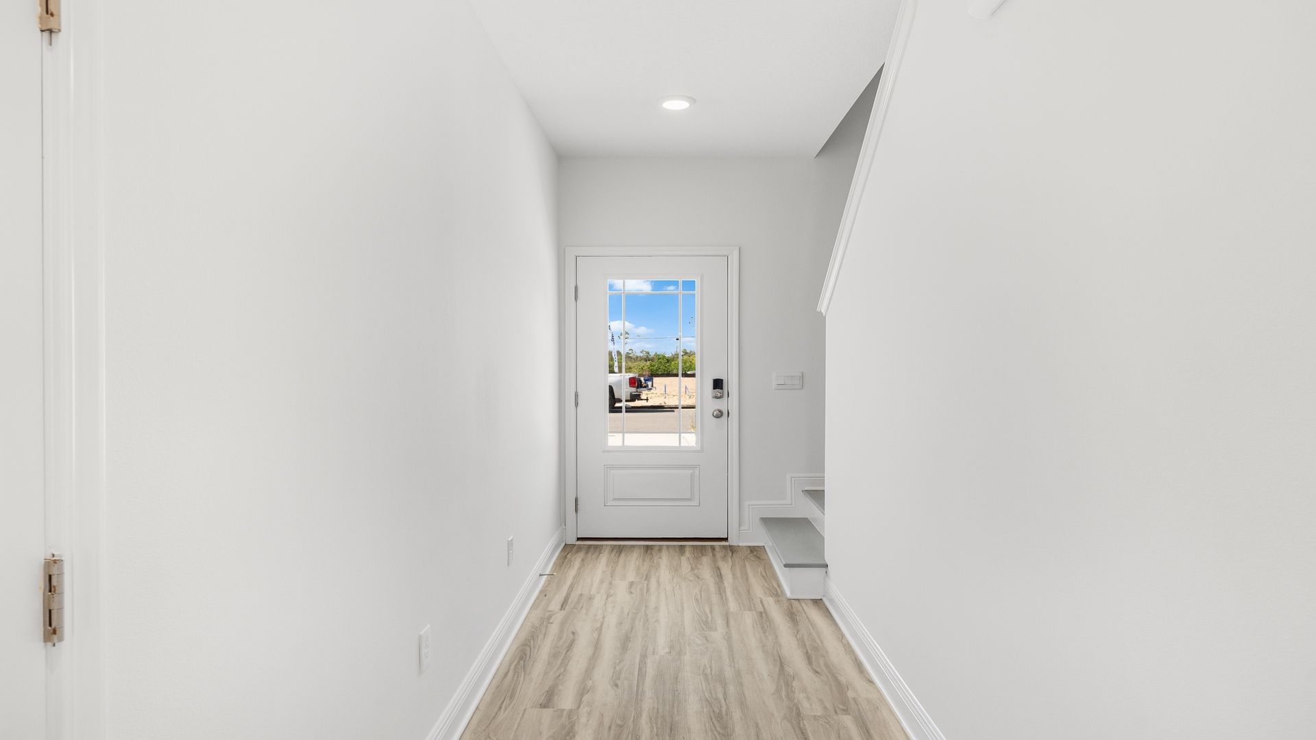 Front entrance hallway with EVP flooring.