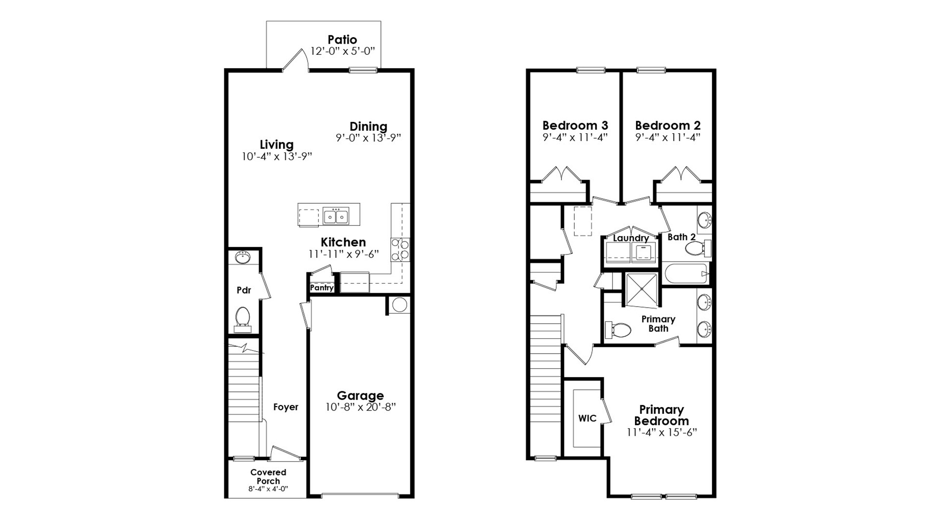 Sabal Town Home Interior Unit Floor Plan