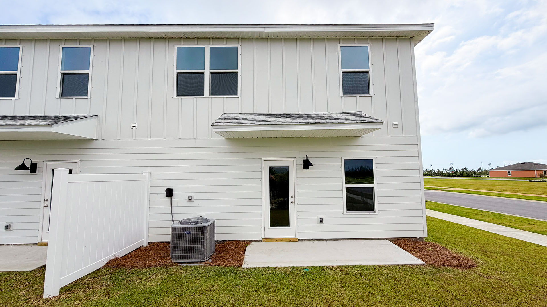 Rear view of Sabal Townhomes.