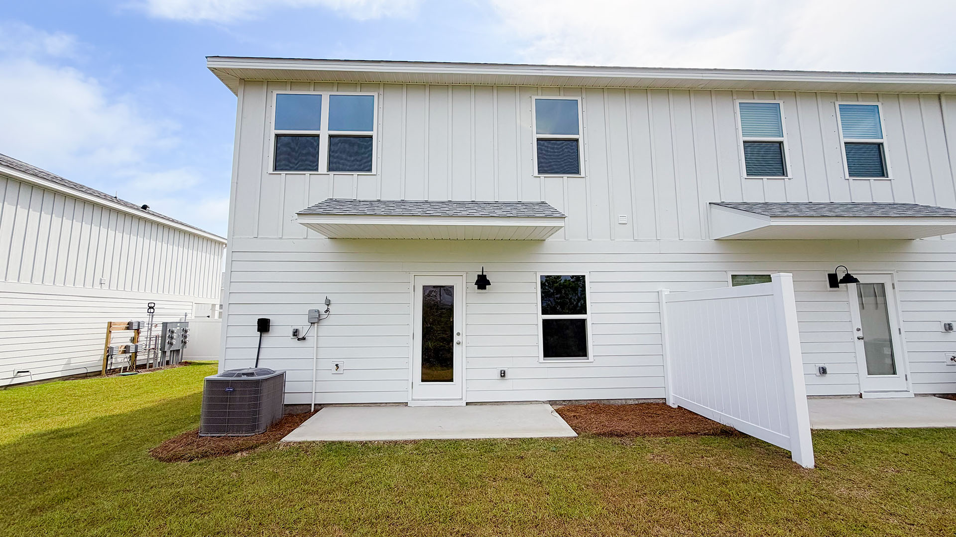 Rear view of Sabal Townhomes.