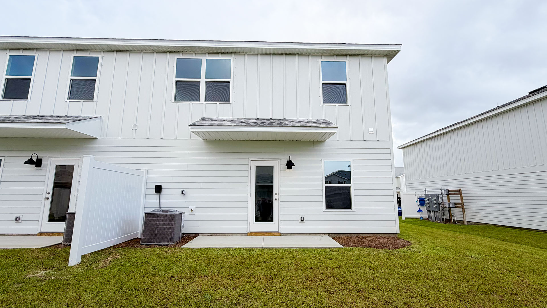 Rear view of Sabal Townhomes.