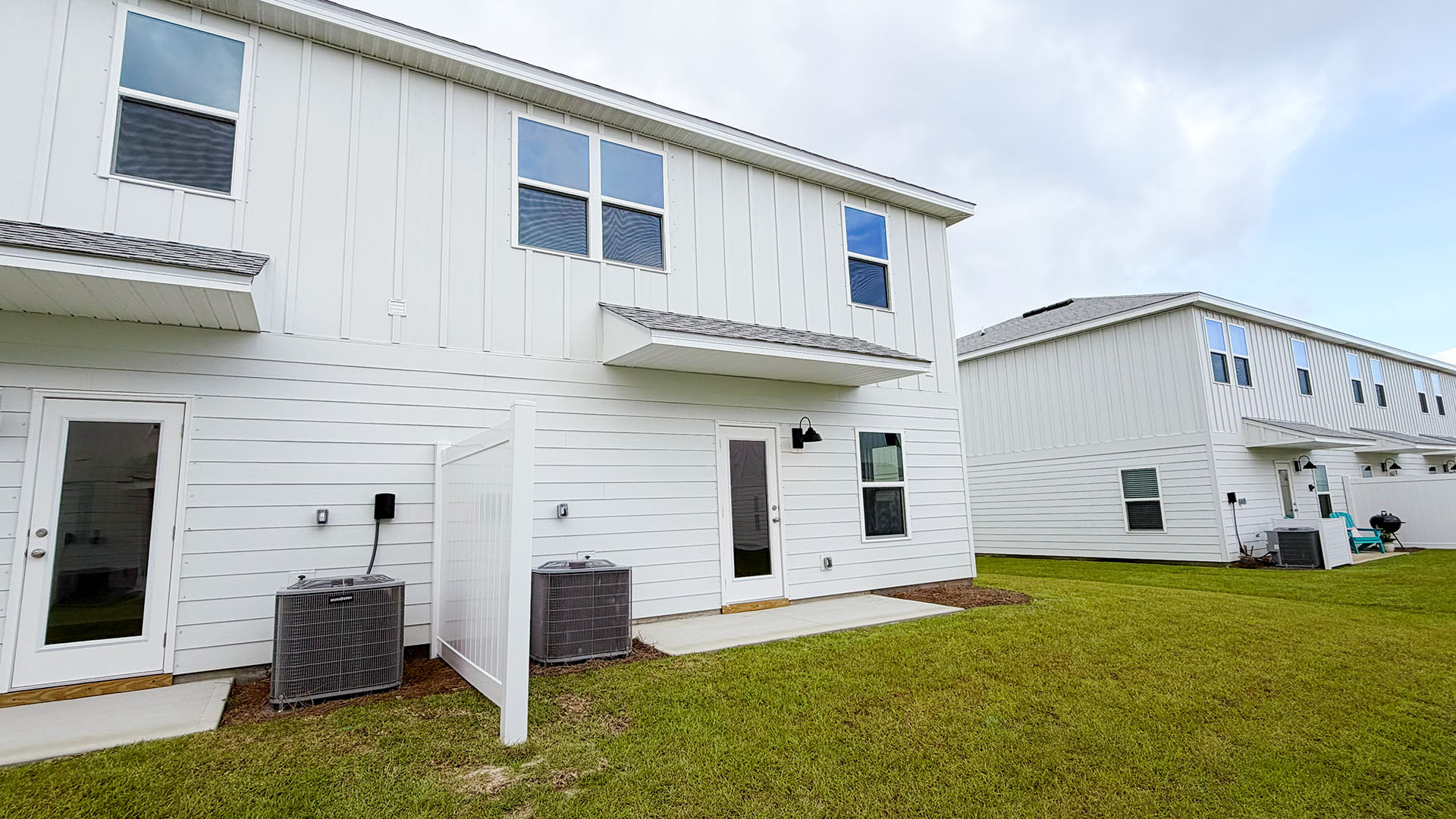 Rear view of Sabal Townhomes.