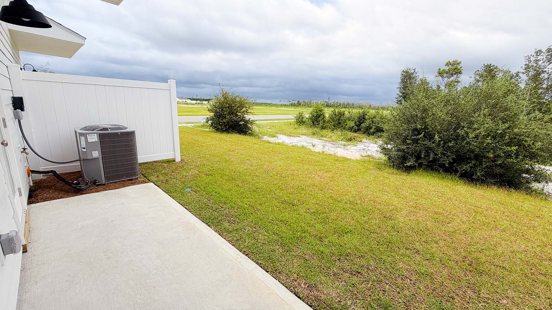 Back yard view.