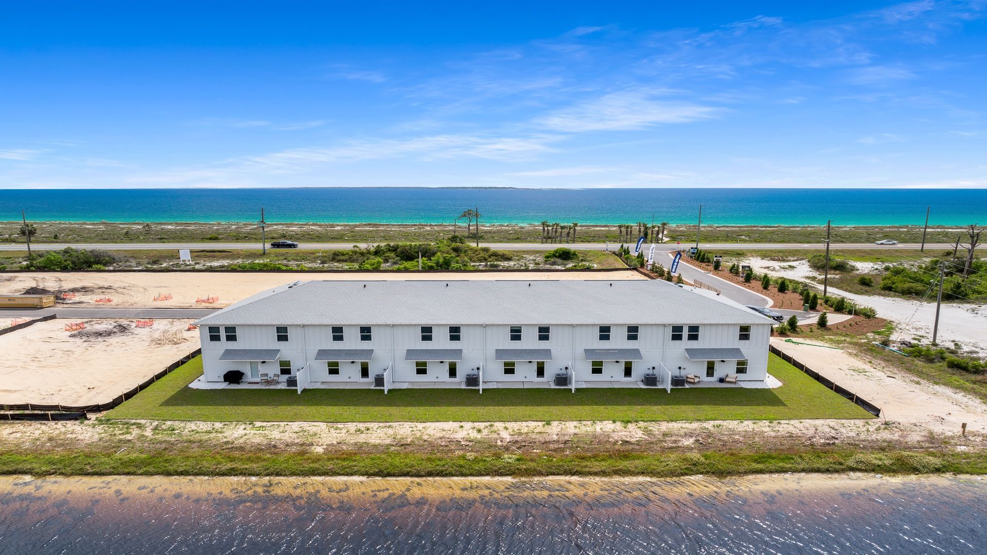 Aerial view of WindMark Townhomes.