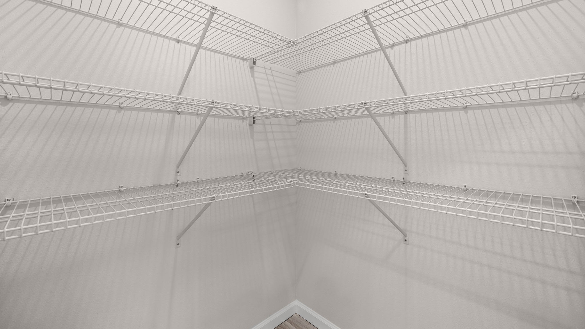 Pantry with shelving.