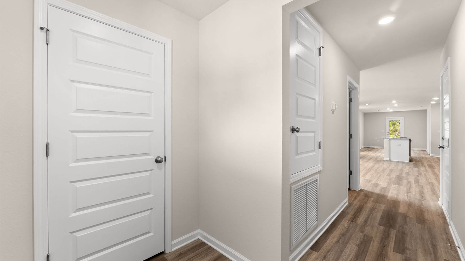 Front hallway next to garage.