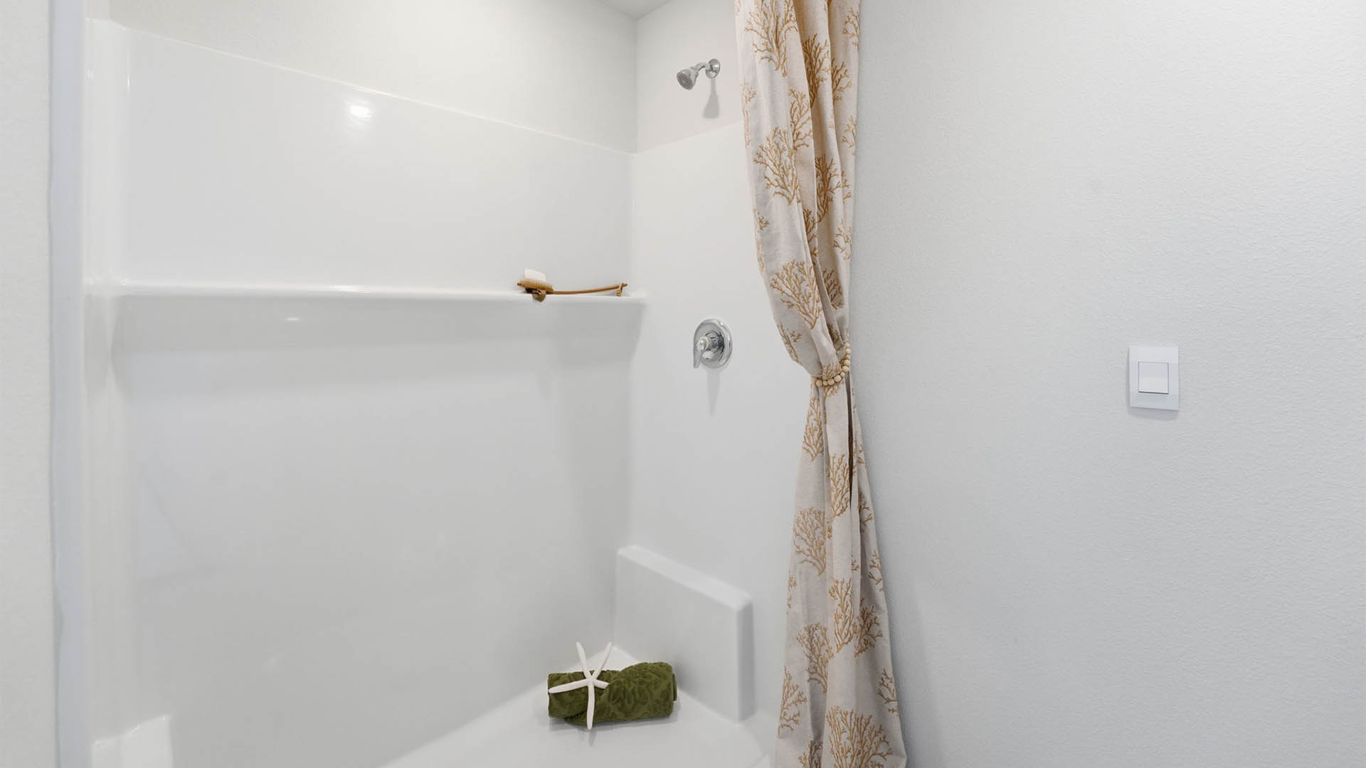 Primary bathroom shower.