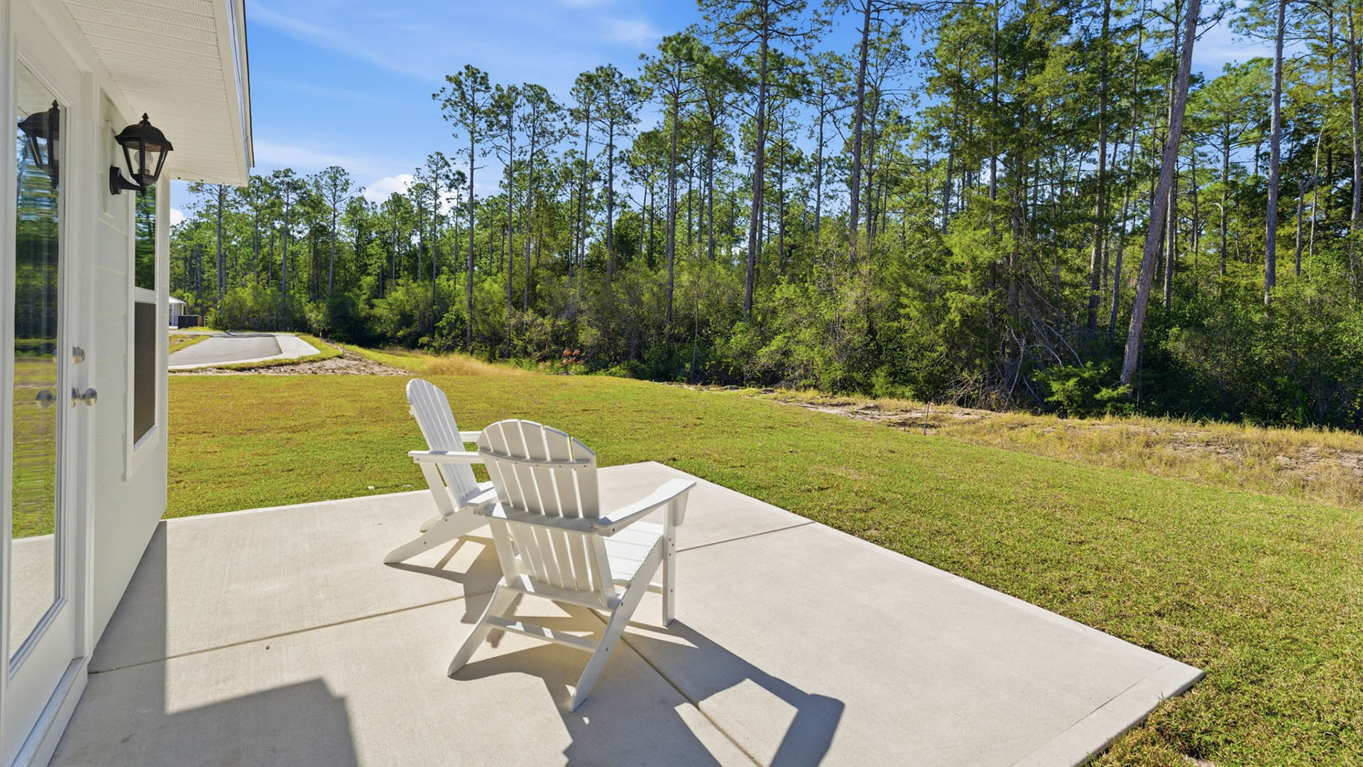 Back patio and back yard.