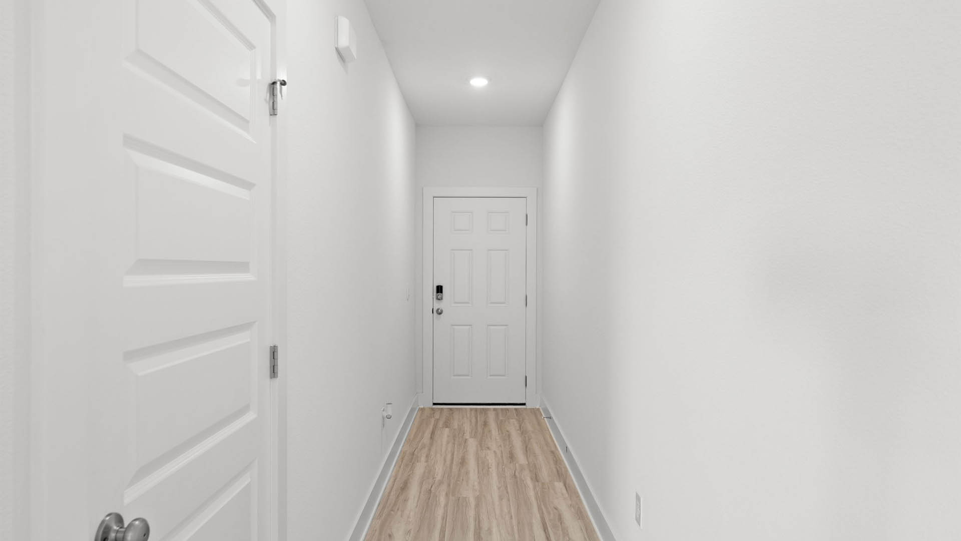Front hallway with EVP flooring.