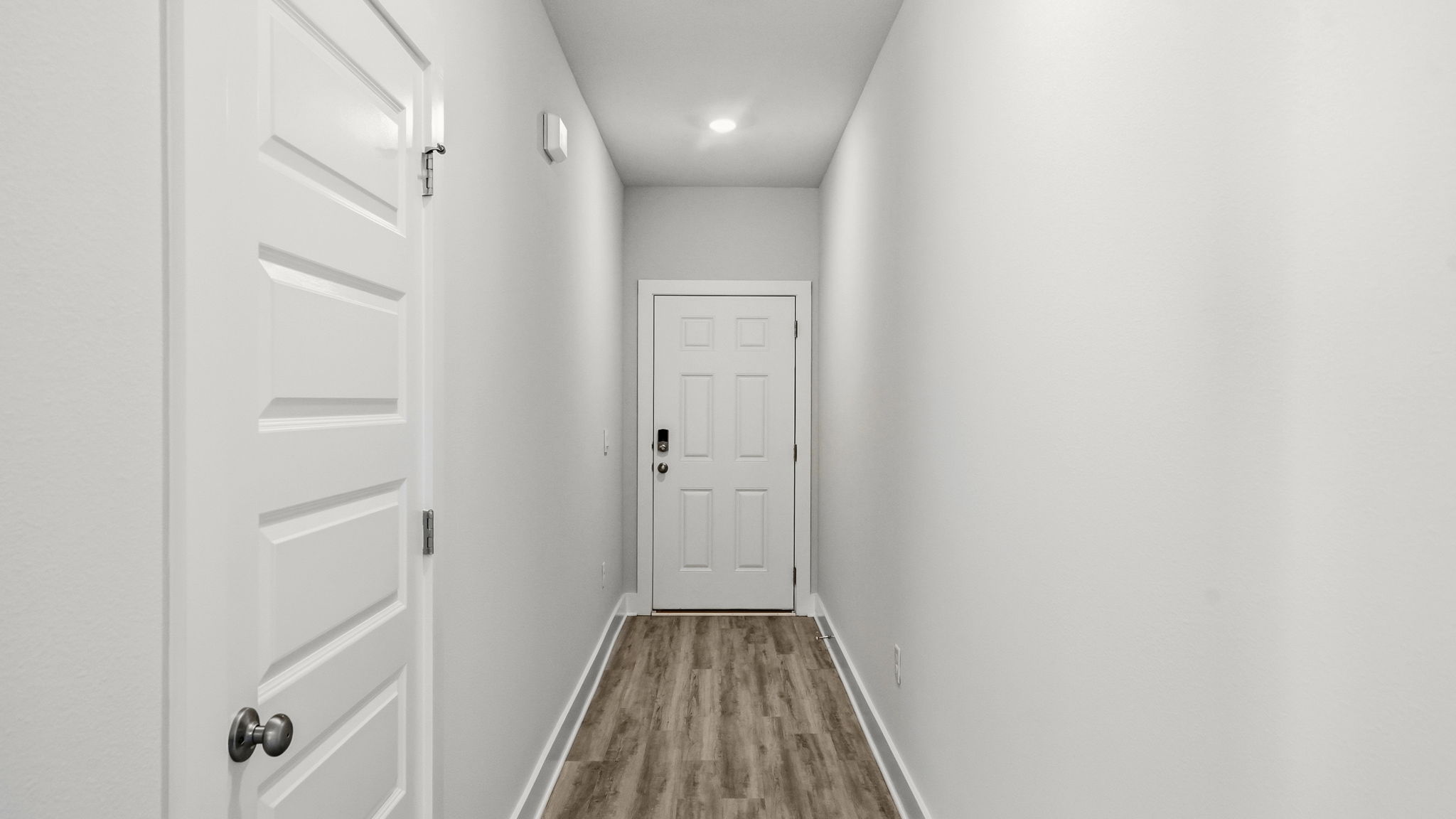 Front hallway with EVP flooring.