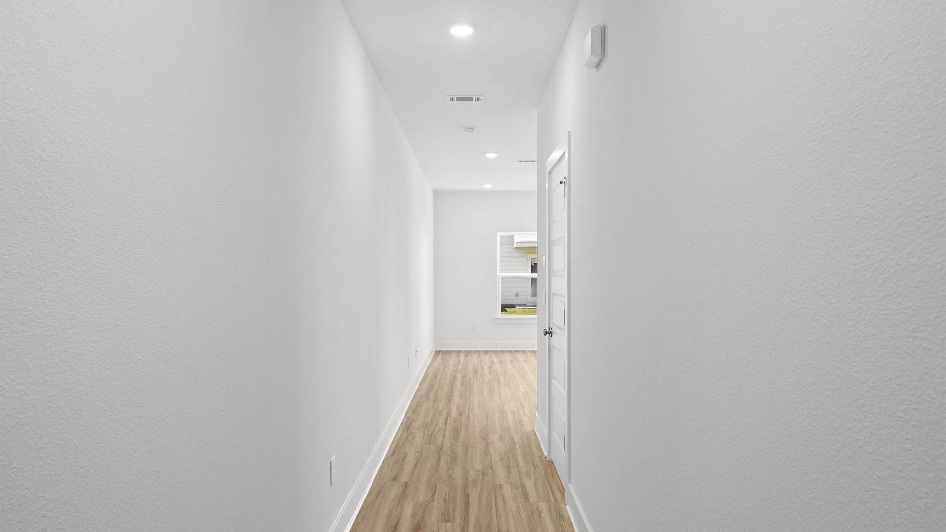 Front hallway with EVP flooring.