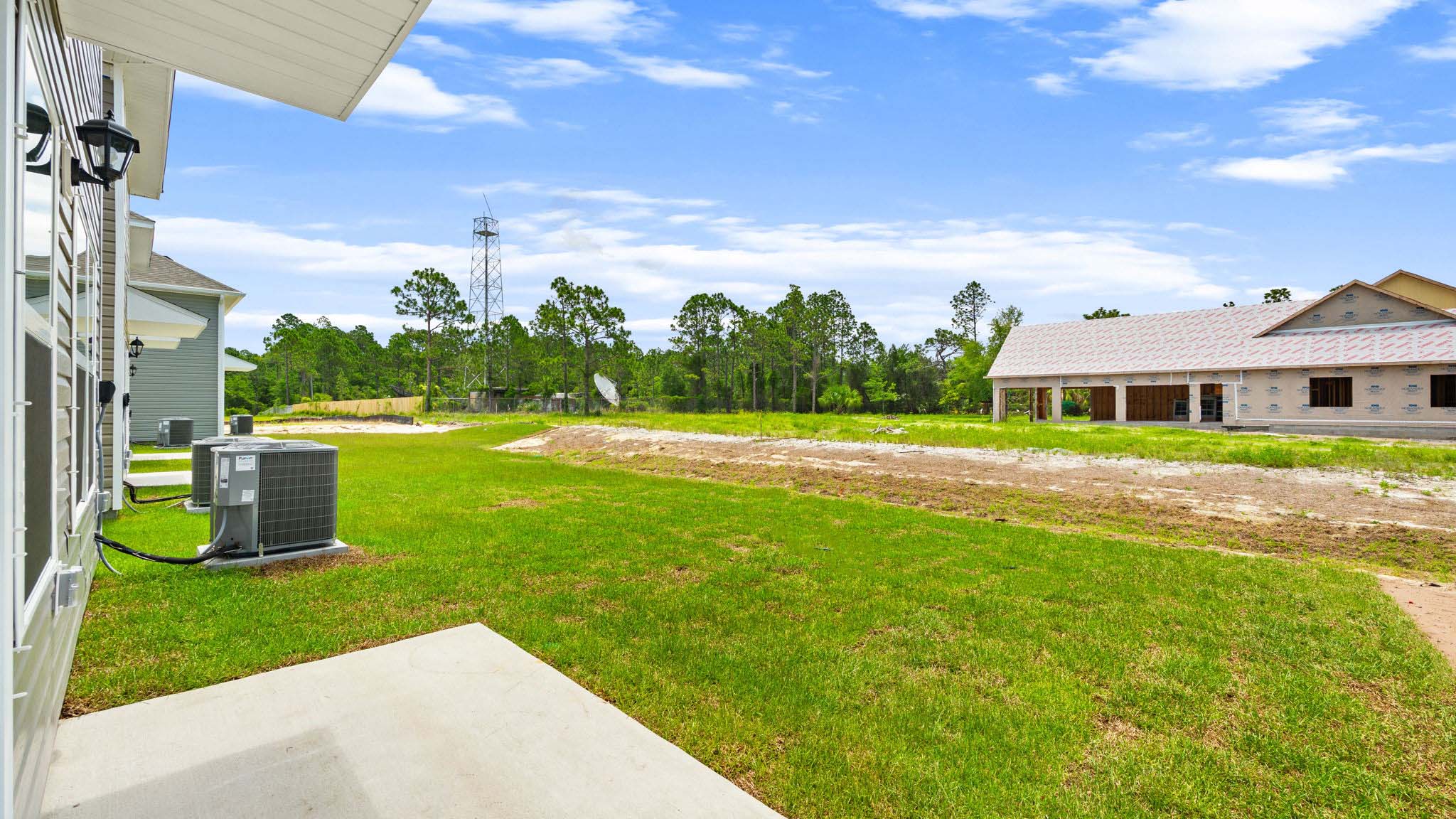 Back yard view.