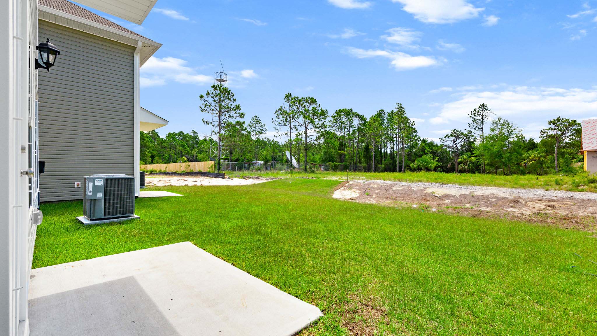 Back yard view.