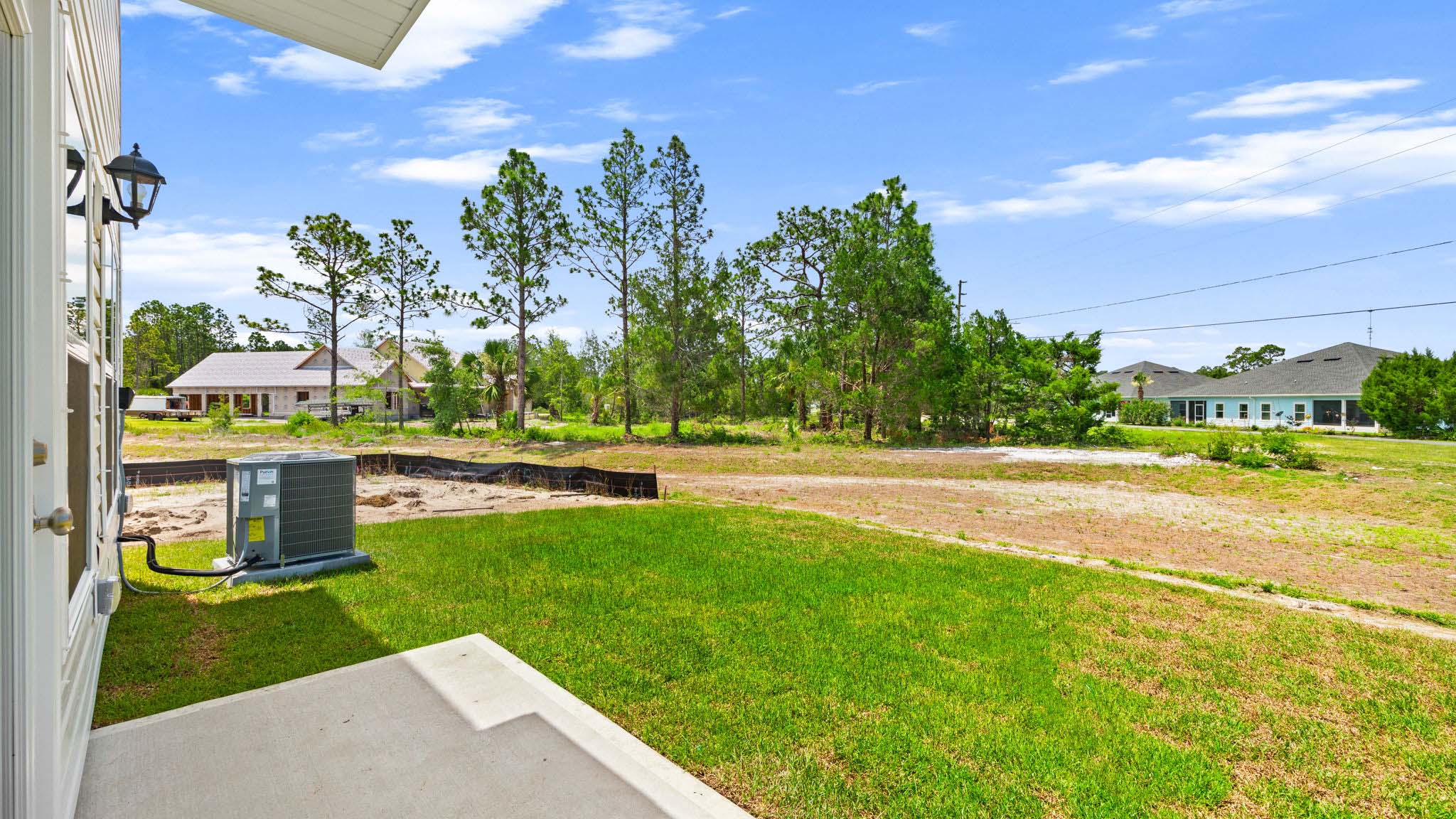 Back yard view.