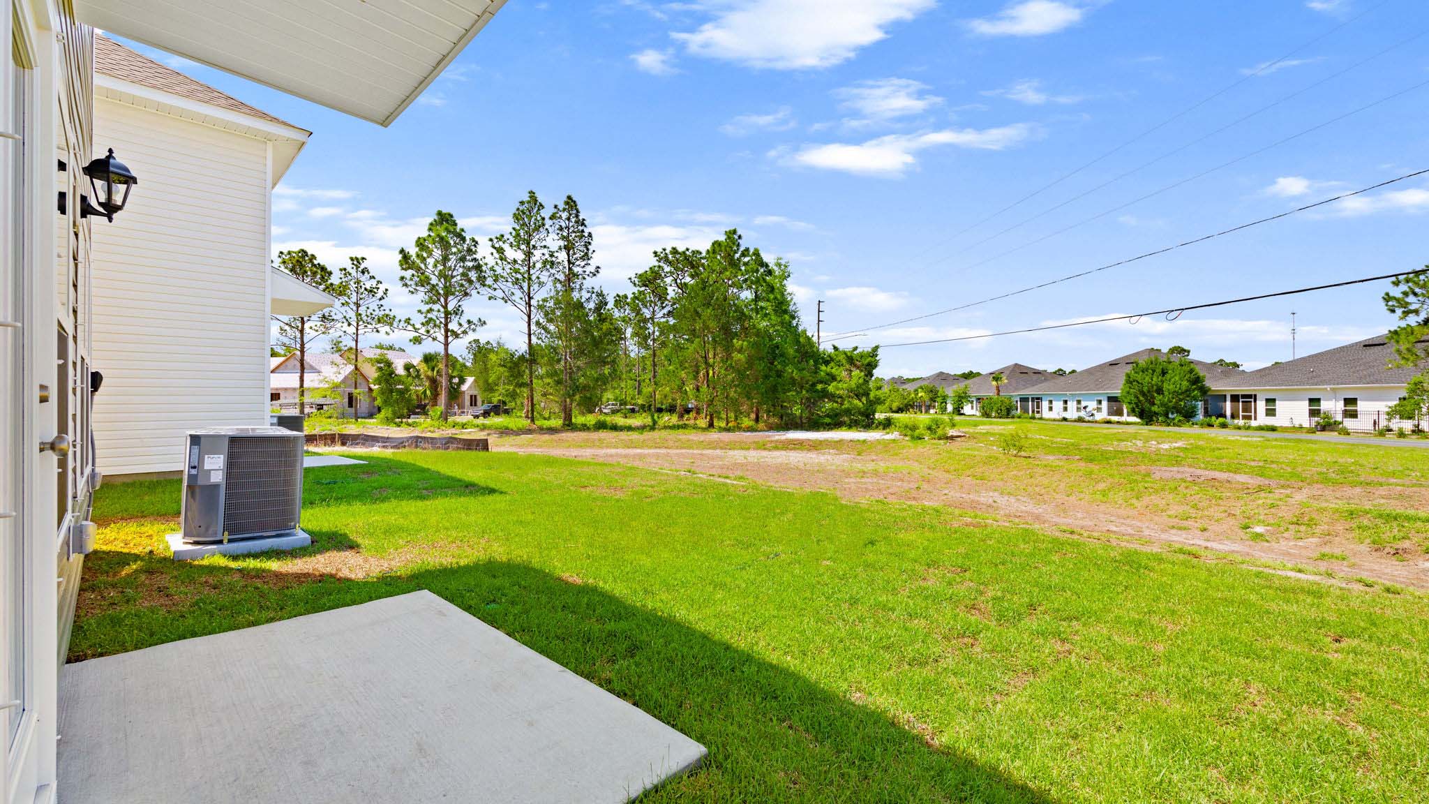 Back yard view.