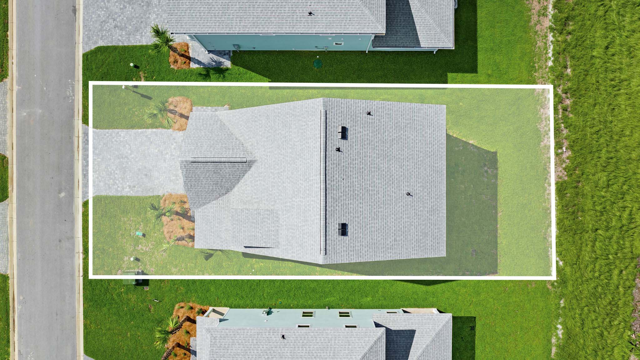 Aerial view of Islamorada plan.