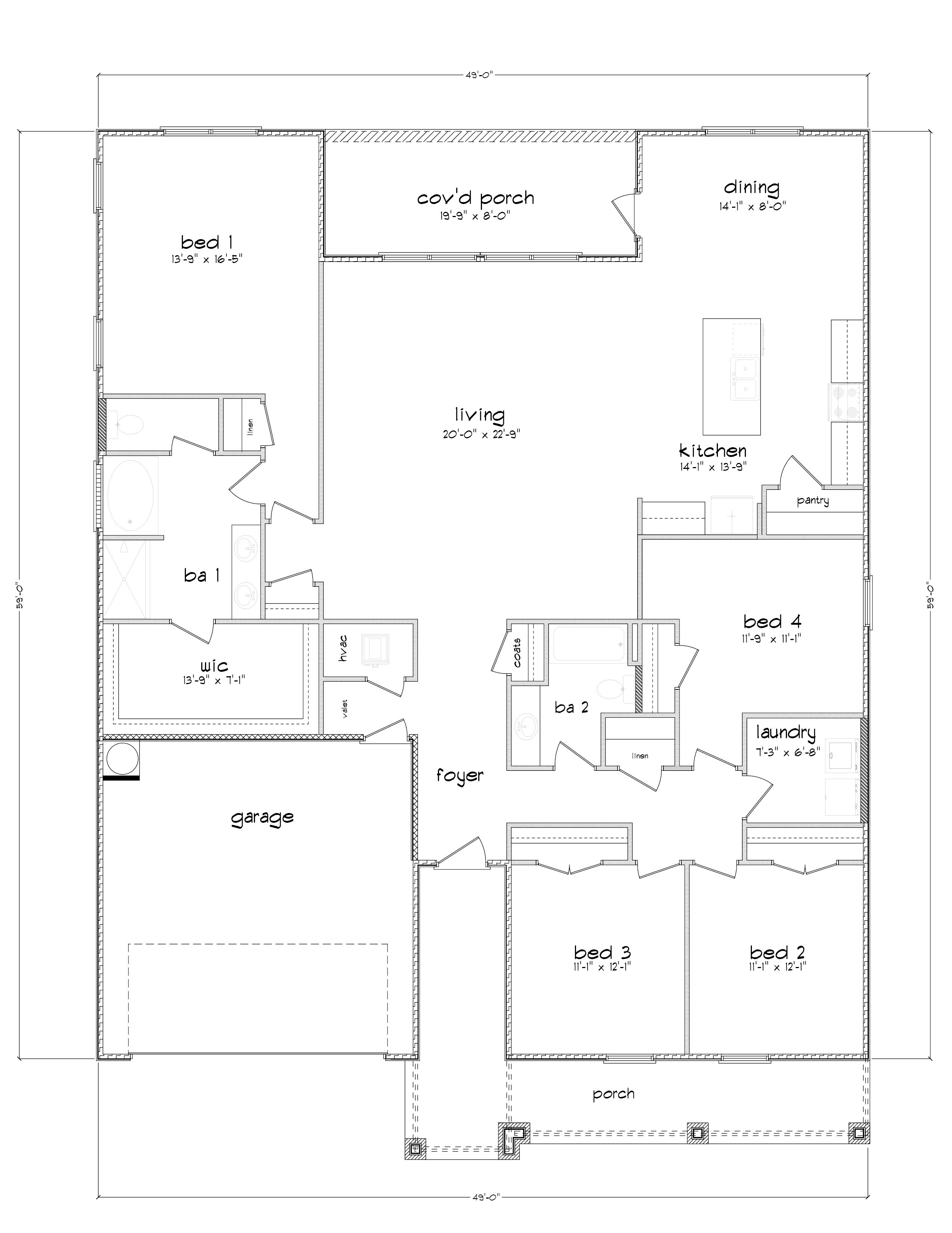 Denton floor plan.