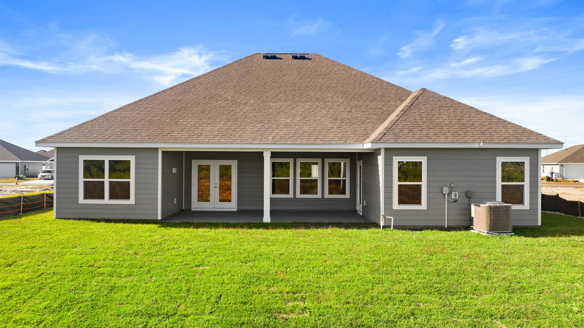 Mckenzie plan at Destini Lane with covered rear patio.