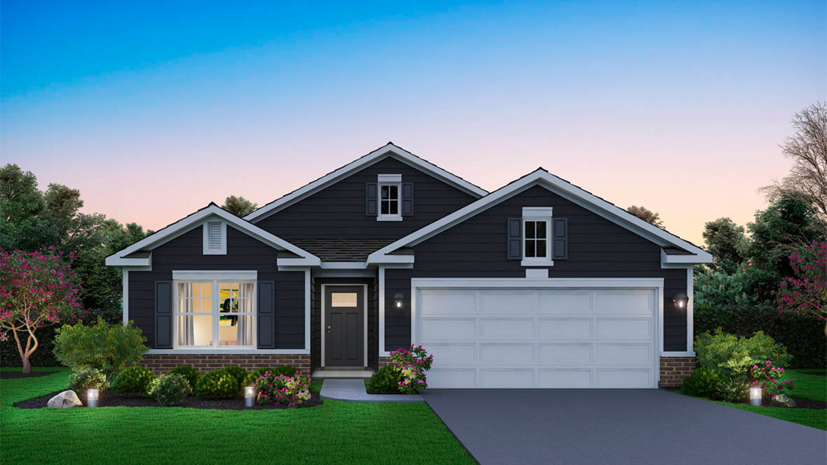 Rendering of exterior of home.