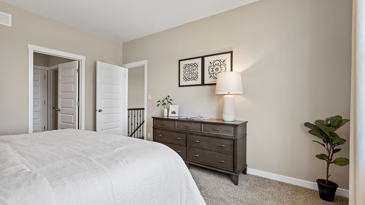 Primary bedroom with primary bathroom.